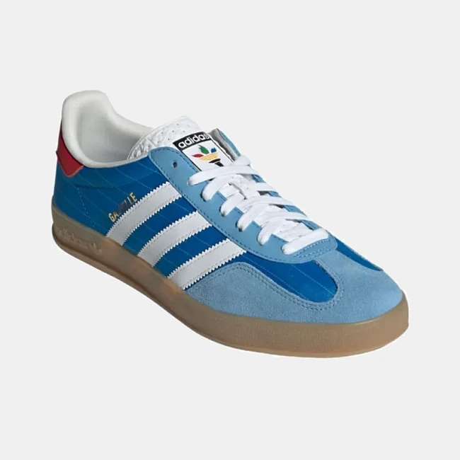 картинка Adidas Gazelle Olympic Pack Blue магазин Одежда+ являющийся официальным дистрибьютором в России 