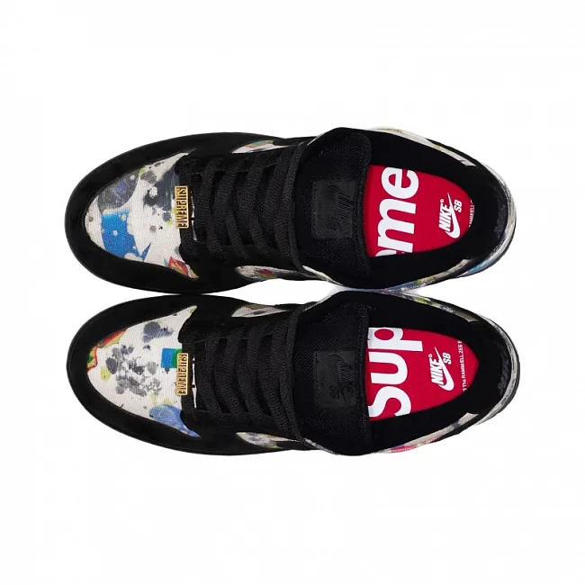 картинка Nike Sb Dunk Low Supreme Rammellzee магазин Одежда+ являющийся официальным дистрибьютором в России 
