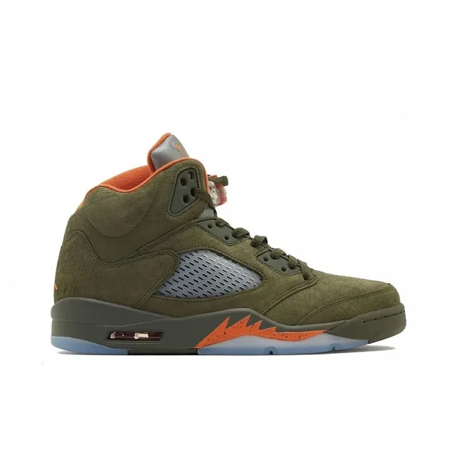 картинка Nike Air Jordan 5 Retro Olive 2024 магазин Одежда+ являющийся официальным дистрибьютором в России 