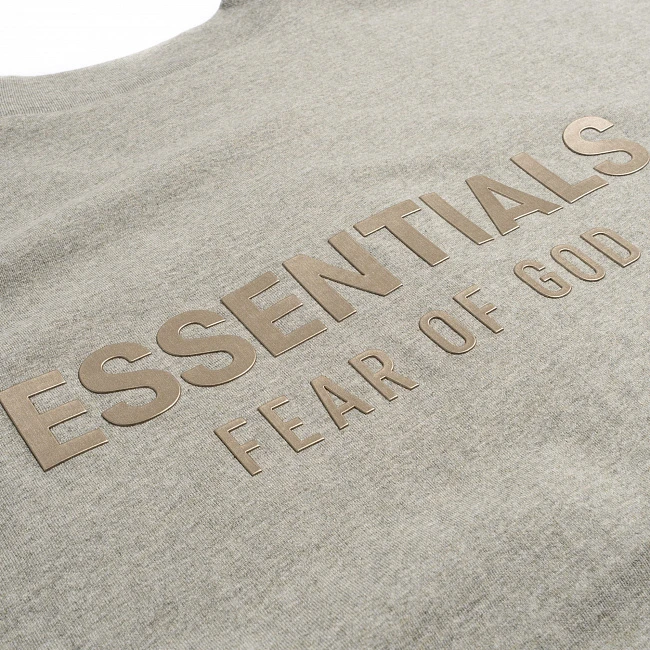 Fear of God ESSENTIALS Classic Long Sleeve Tee Light Oatmeal Heather