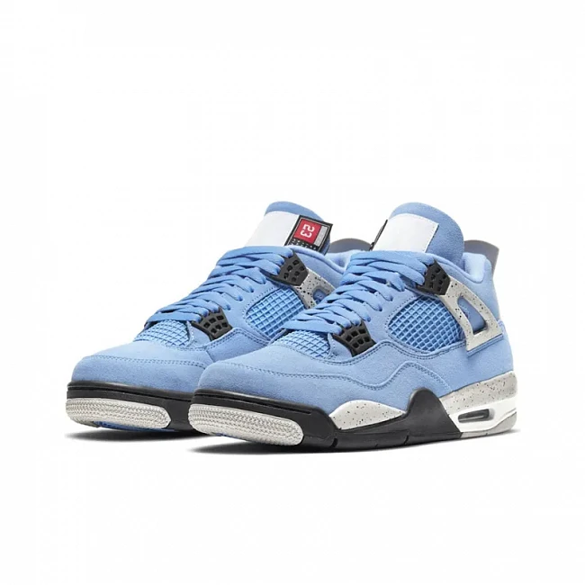 картинка Nike Air Jordan 4 "University Blue" магазин Одежда+ являющийся официальным дистрибьютором в России 