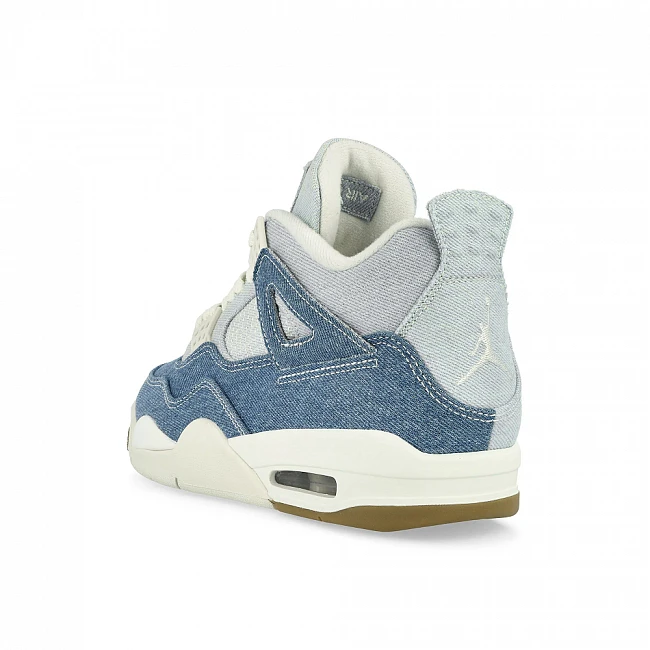 картинка Nike Air Jordan 4 Denim Worn Blue магазин Одежда+ являющийся официальным дистрибьютором в России 