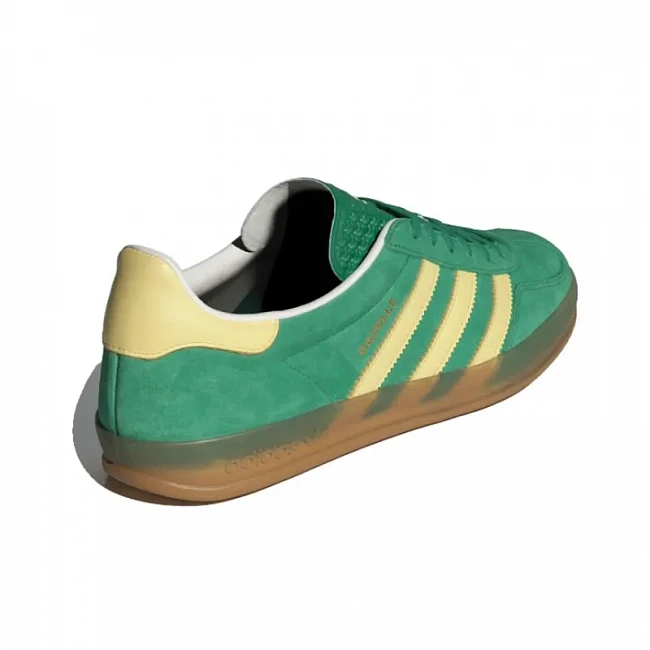 картинка Adidas Gazelle Indoor "Semi Court Green" магазин Одежда+ являющийся официальным дистрибьютором в России 