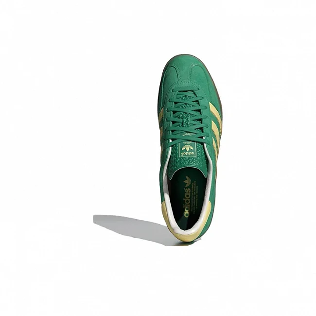 картинка Adidas Gazelle Indoor "Semi Court Green" магазин Одежда+ являющийся официальным дистрибьютором в России 