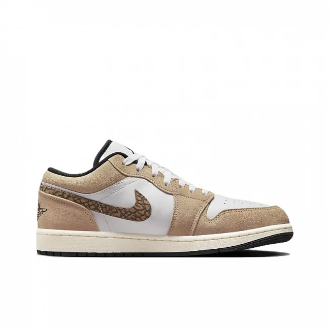 картинка Nike Air Jordan 1 Low Se Brown Elephant магазин Одежда+ являющийся официальным дистрибьютором в России 