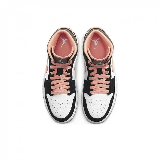 картинка Nike Air Jordan 1 Mid SE "Peach Mocha" магазин Одежда+ являющийся официальным дистрибьютором в России 