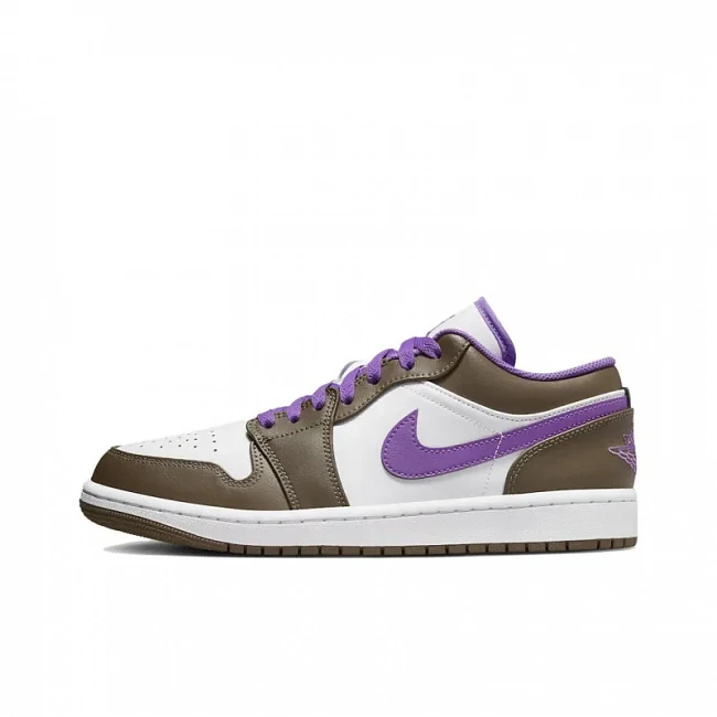 картинка Nike Air Jordan 1 Low Purple Mocha магазин Одежда+ являющийся официальным дистрибьютором в России 