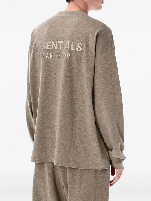 Fear of God Essentials Classic Long Sleeve Tee Heather Grey