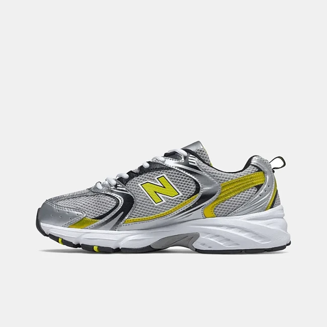 картинка New Balance 530 "Silver & Yellow" магазин Одежда+ являющийся официальным дистрибьютором в России 