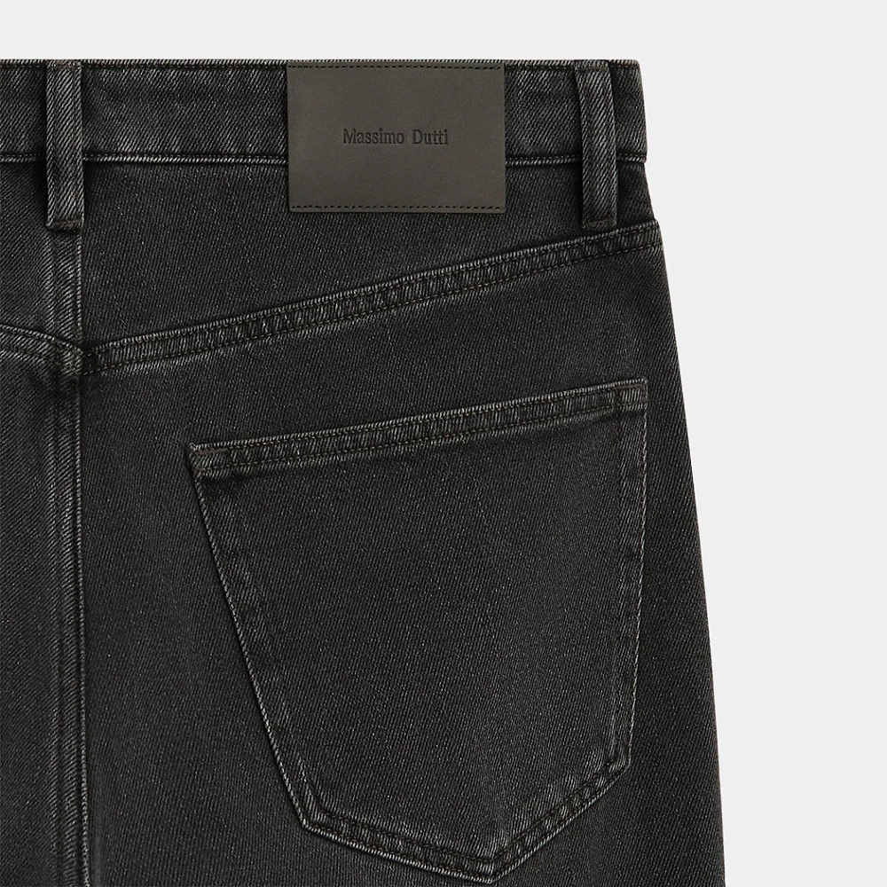 Massimo Dutti Tapered-Fit Jeans Gray