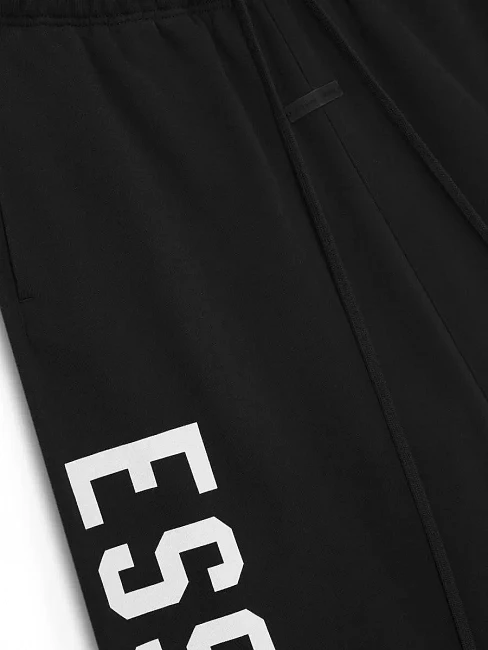картинка Fear of God Essentials Lounge Sweatpants 'Jet Black' магазин Одежда+ являющийся официальным дистрибьютором в России 