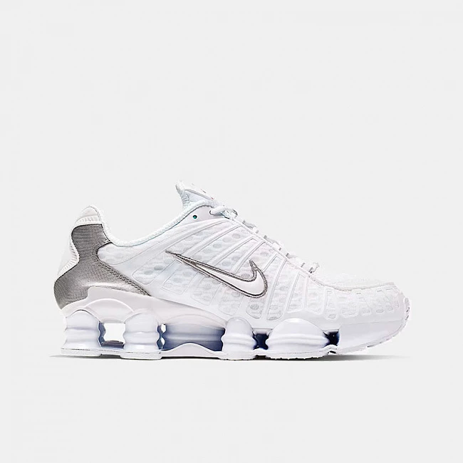 Nike Shox TL White / Metallic Silver