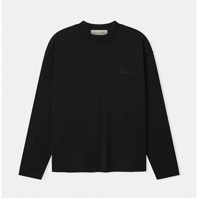Fear of God Essentials Classic Long Sleeve Tee Black