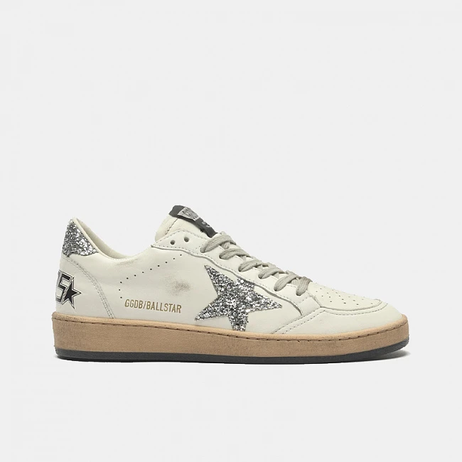 Golden Goose Ball Star White Leather