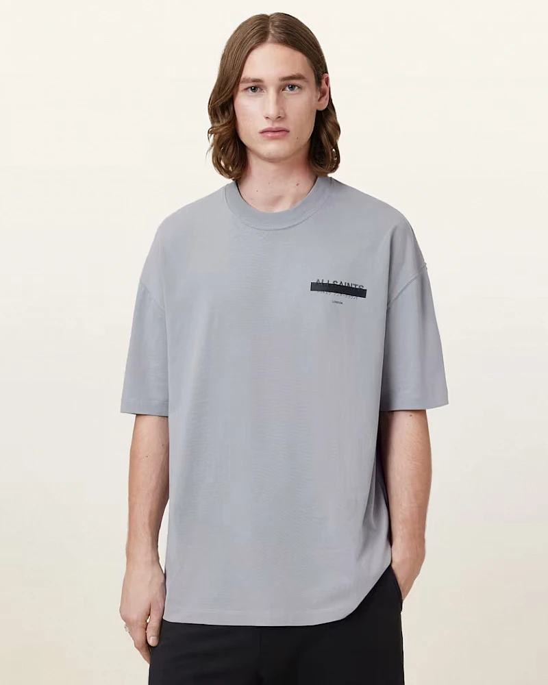 картинка Redact Oversized Embroidered Logo T-Shirt от магазина Одежда+