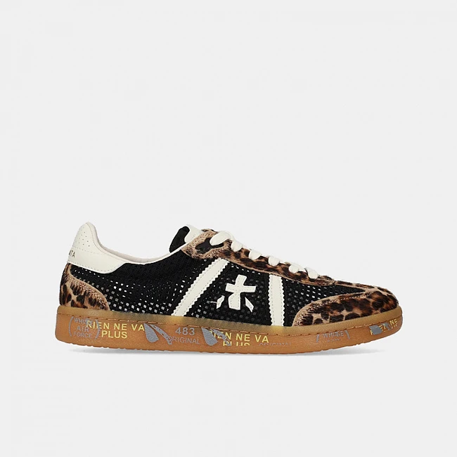 Premiata Bonnied 8200 Black / Animal Print