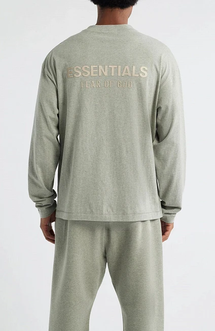Fear of God ESSENTIALS Classic Long Sleeve Tee Abbey Stone