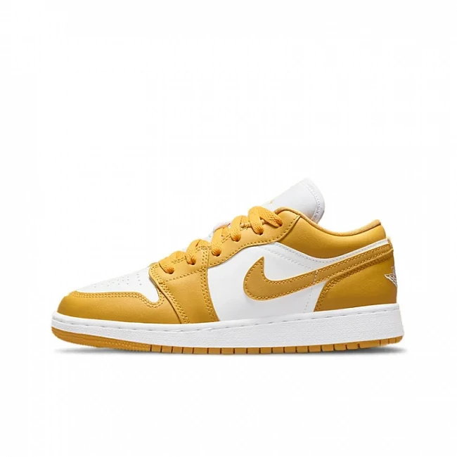 картинка Nike Air Jordan 1 Low White Pollen магазин Одежда+ являющийся официальным дистрибьютором в России 