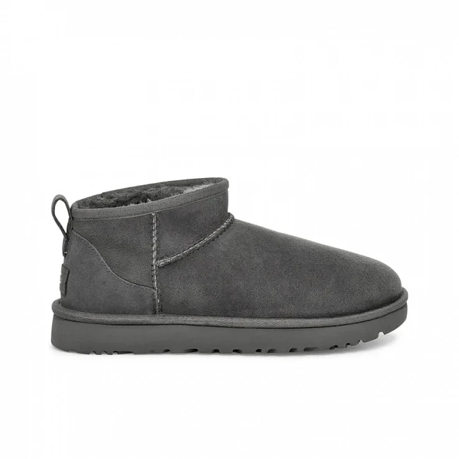 картинка UGG Classic Ultra Mini Grey магазин Одежда+ являющийся официальным дистрибьютором в России 