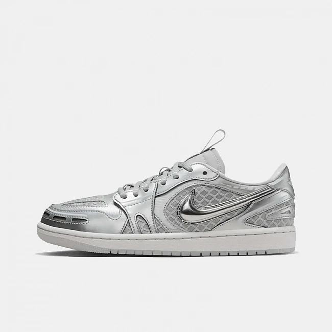 Nike Air Jordan 1 Low Method of Make Metallic Silver