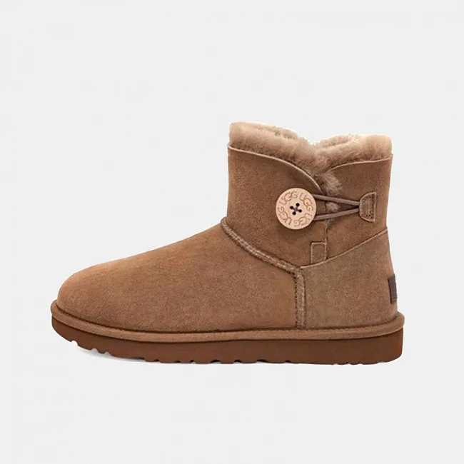 UGG Mini Bailey Button Chestnut