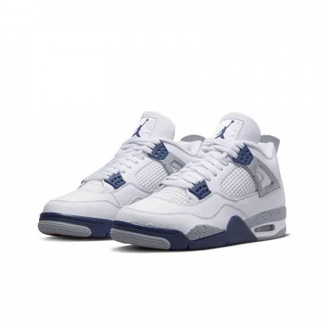 картинка Nike Air Jordan 4 Retro "Midnight Navy" магазин Одежда+ являющийся официальным дистрибьютором в России 