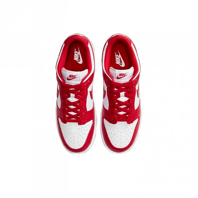 картинка Nike Dunk Low Retro "University Red" магазин Одежда+ являющийся официальным дистрибьютором в России 