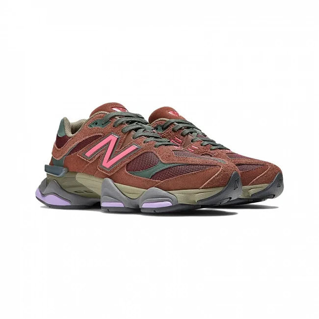 картинка New Balance 9060 Rich Oak Burgundy магазин Одежда+ являющийся официальным дистрибьютором в России 