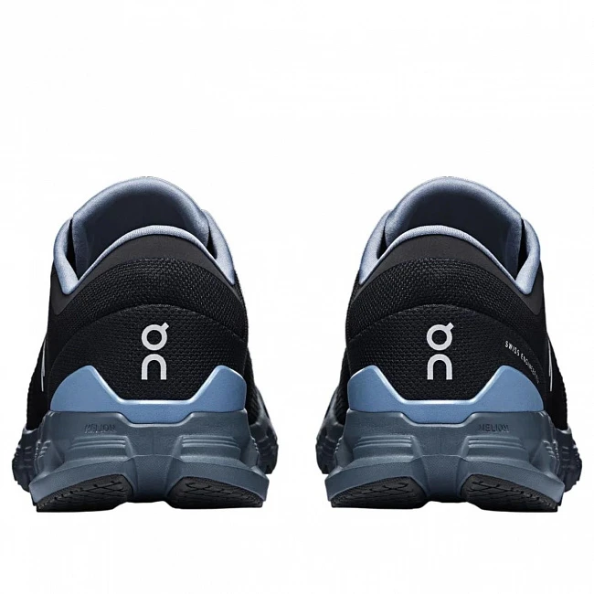 картинка ON Running Cloud X 4 Black Chambray магазин Одежда+ являющийся официальным дистрибьютором в России 