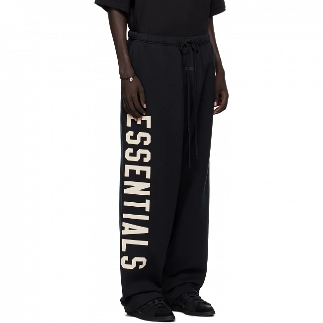 картинка Fear of God Essentials Lounge Sweatpants 'Jet Black' магазин Одежда+ являющийся официальным дистрибьютором в России 