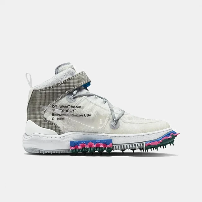 картинка Nike Air Force 1 Mid Off-White White магазин Одежда+ являющийся официальным дистрибьютором в России 