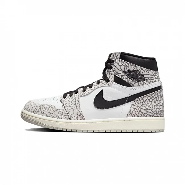 картинка Nike Air Jordan 1 Retro High OG "White Cement" магазин Одежда+ являющийся официальным дистрибьютором в России 