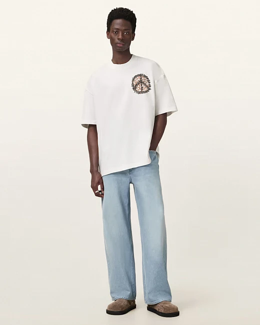 картинка Incessant Leopard Logo Oversized T-Shirt магазин Одежда+ являющийся официальным дистрибьютором в России 