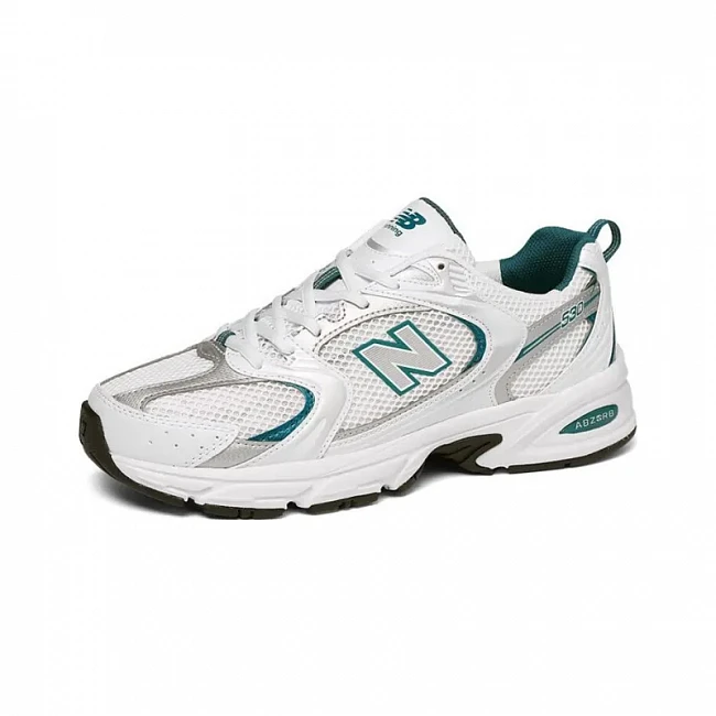 картинка New Balance 530 "White Silver Green" магазин Одежда+ являющийся официальным дистрибьютором в России 
