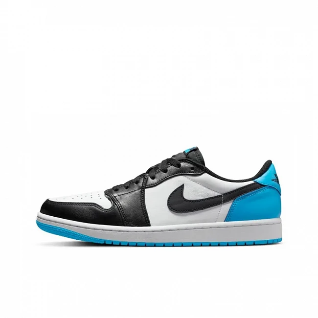 картинка Nike Air Jordan 1 Retro Low OG "Black Dark Powder Blue" магазин Одежда+ являющийся официальным дистрибьютором в России 