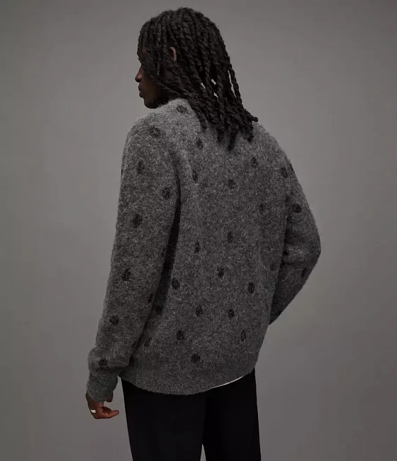 картинка AllSaints sweter POLK CREW магазин Одежда+ являющийся официальным дистрибьютором в России 