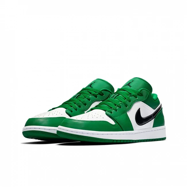 картинка Nike Air Jordan 1 Low "Pine Green" магазин Одежда+ являющийся официальным дистрибьютором в России 