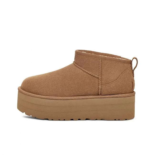 картинка UGG Classic Ultra Mini Platform Chestnut магазин Одежда+ являющийся официальным дистрибьютором в России 
