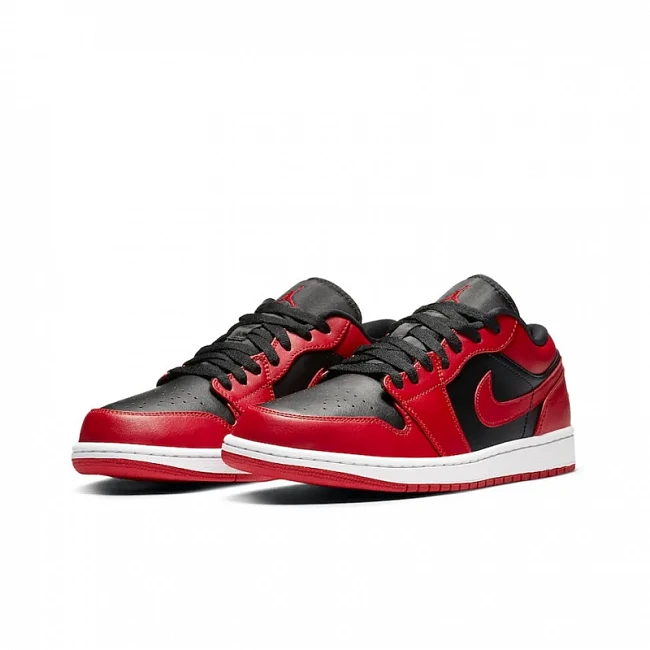 картинка Nike Air Jordan 1 Low Reverse Bred магазин Одежда+ являющийся официальным дистрибьютором в России 