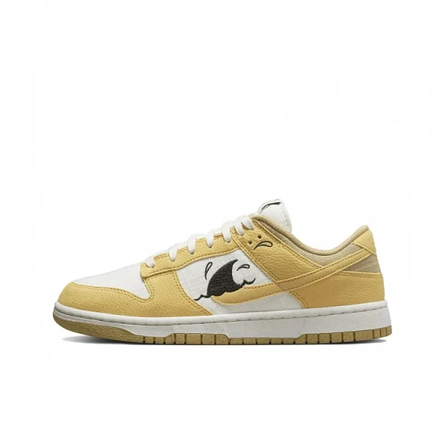 картинка Nike Dunk Low Retro "Sun Club Wheat Grass Orange" магазин Одежда+ являющийся официальным дистрибьютором в России 