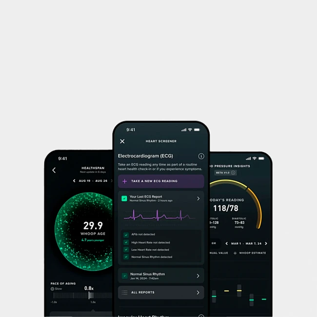 картинка Фитнес браслет Whoop 5.0 Life MG Black + Подписка магазин Одежда+ являющийся официальным дистрибьютором в России 