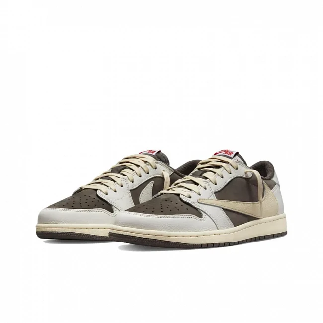 картинка Nike Air Jordan 1 Retro Low Travis Scott "Reverse Mocha" магазин Одежда+ являющийся официальным дистрибьютором в России 