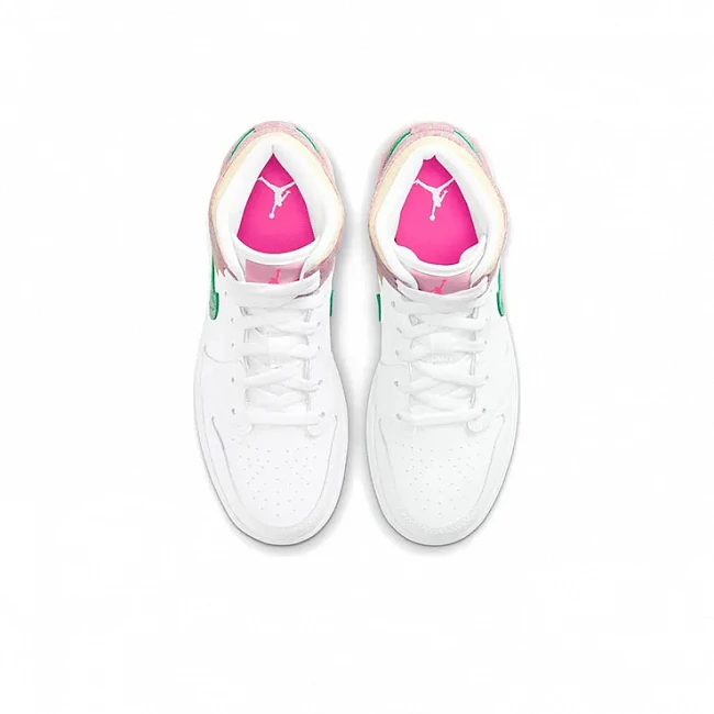 картинка Nike Air Jordan 1 Mid Paint Drip "Ice Cream" магазин Одежда+ являющийся официальным дистрибьютором в России 