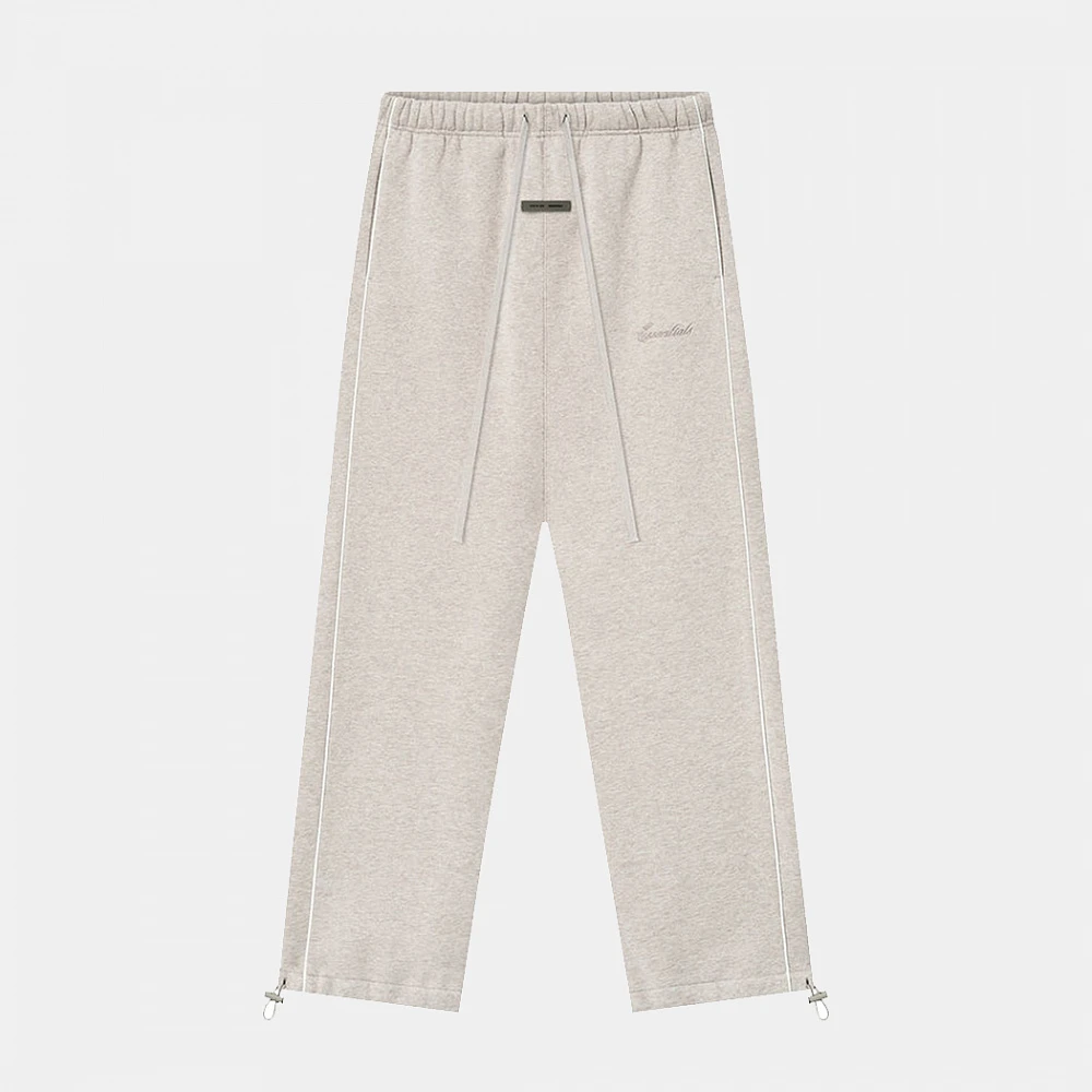 Fear of God ESSENTIALS Relaxed Fleece Sweatpant With Piping Heather Stone/Cloud White 2026