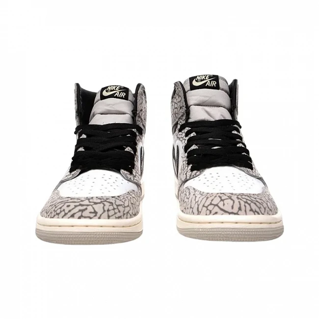 картинка Nike Air Jordan 1 Retro High OG "White Cement" магазин Одежда+ являющийся официальным дистрибьютором в России 