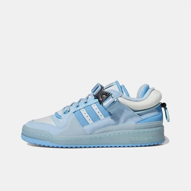 картинка Adidas Forum Buckle Low "Bad Bunny Blue Tint" магазин Одежда+ являющийся официальным дистрибьютором в России 
