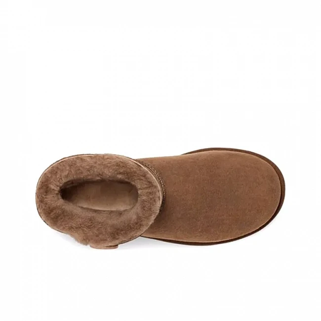 картинка UGG Mini Bailey Button Chestnut магазин Одежда+ являющийся официальным дистрибьютором в России 