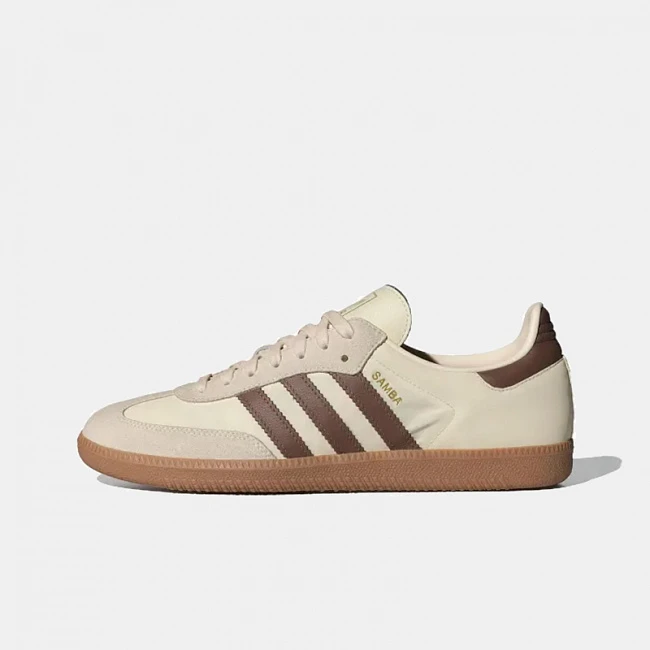 картинка Adidas Samba Cream White Preloved Brown магазин Одежда+ являющийся официальным дистрибьютором в России 