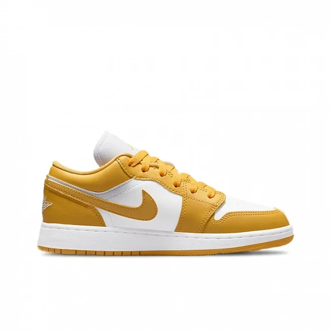 картинка Nike Air Jordan 1 Low White Pollen магазин Одежда+ являющийся официальным дистрибьютором в России 