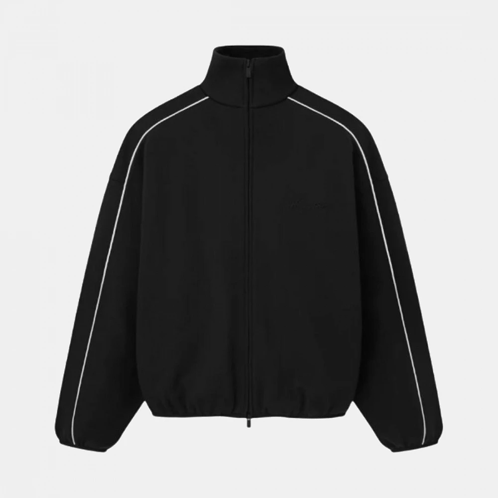 Fear of God ESSENTIALS Modern Track Jacket With Piping Jet Black